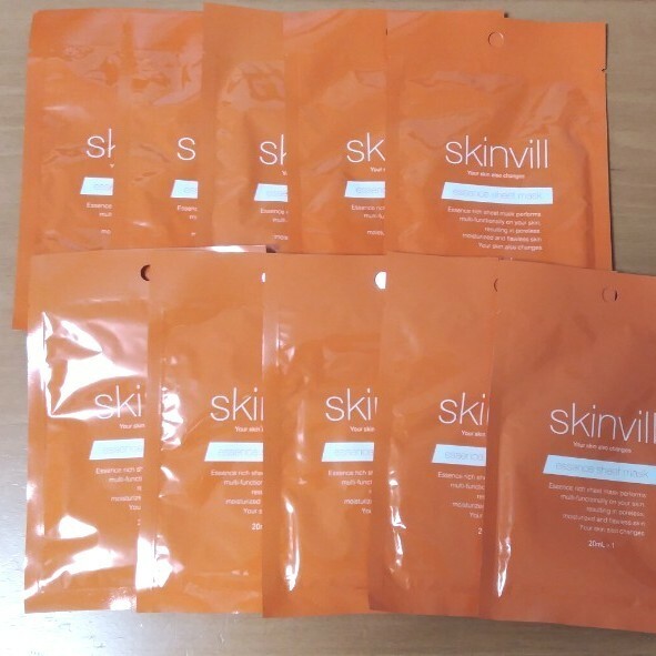 skinvill スキンビル エッセンスシートマスク 10枚