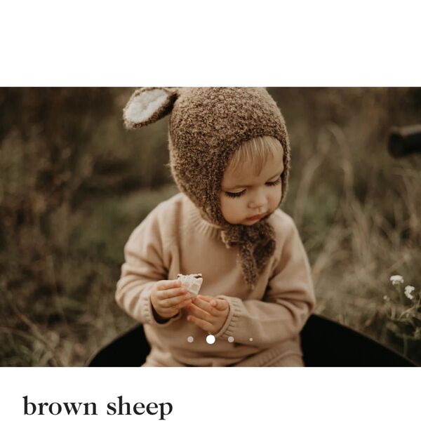 bambolina sheep bonnet one size