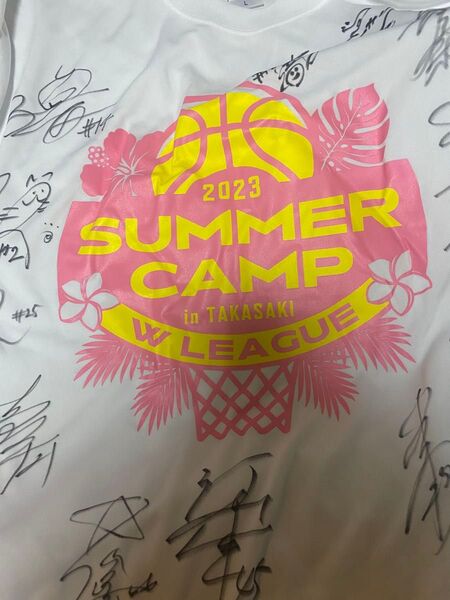 Wリーグ サマーキャンプ Tシャツ サイン入り