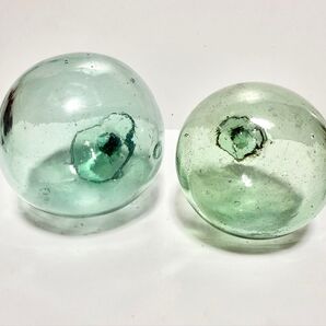 レトロ ガラス 浮き玉 2個