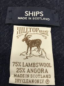 907S HILLTOP FOR SHIPS muffler Ram wool 75% Anne gola25% Scotland made 