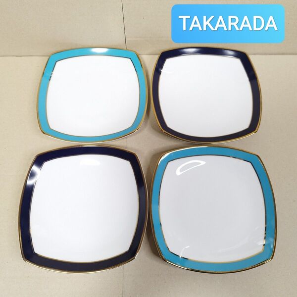 YOKOHAMA MOTOMACHI 横浜元町 TAKARADA タカラダ 食器 お皿 4枚セット プレート