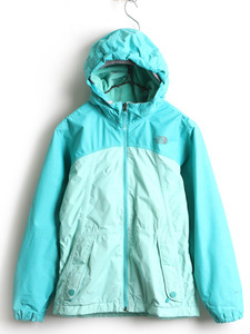 日本未発売モデル ガールズ L 150cm程■ ノースフェイス DryVent 裏 フリース 切替 ナイロン パーカー ジャケット The North Face マンパ