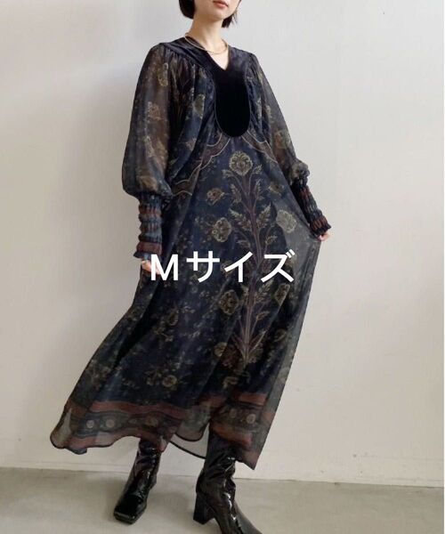 AMERI VELOUR DOCKING SCARF DRESS
