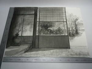 [ seat . from * Tomita . city temple inside block 1] water ink picture [ slope . inside ..] author autograph original picture [ genuine work ]P10 number is -ne Mu re paper ( passing of years storage goods )[ free shipping ]00700012