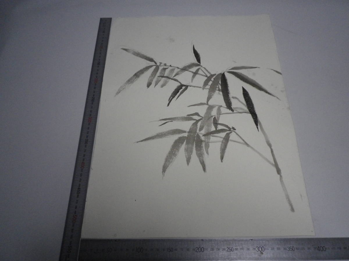 Bamboo ~ Tomato (Drawing on both sides) Ink painting [Masayasu Sakagauchi] Author's original painting Genuine P10 size Hahnemühle paper (aged storage item) [Free shipping] 00700065, Artwork, Painting, Ink painting