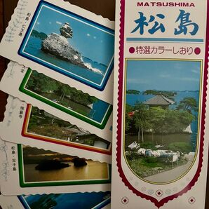 松島 特選カラーしおり 5枚セット 未使用 レトロ