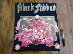 BLACK SABBATH プリント バックパッチ ワッペン sabbath bloody sabbath / iron maiden judas priest accept metallica motorhead