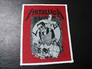 METALLICA вышивка patch нашивка pushead Pas head белый рамка-оправа / slayer anthrax motorhead sodom destruction kreator exodus possessed s.o.d.