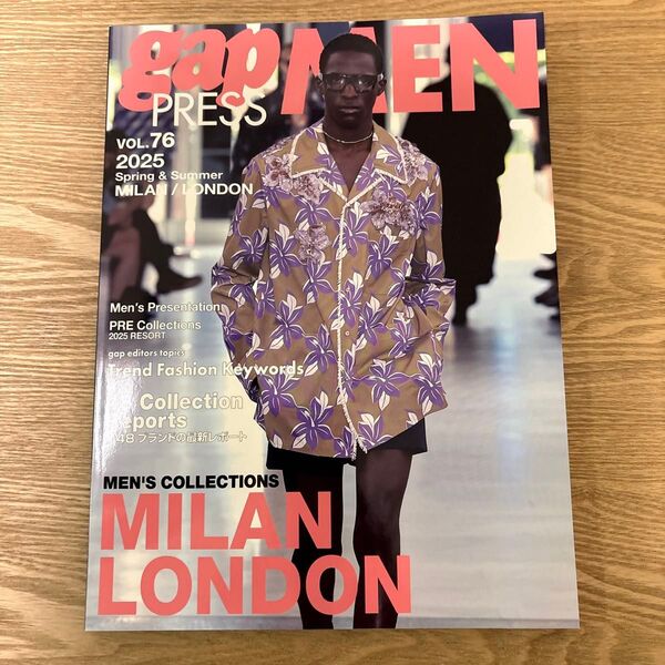 2025 S/S gap PRESS MEN vol.76MILANギャップメン