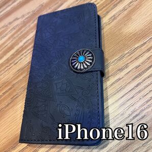 iPhone16 手帳型 レザーケース iPhoneケース 手帳型ケース 革ケース スマホケース