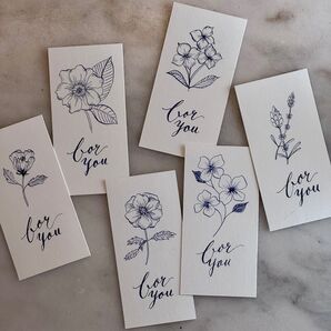 手書き・for you カード6枚セット(送料込み)