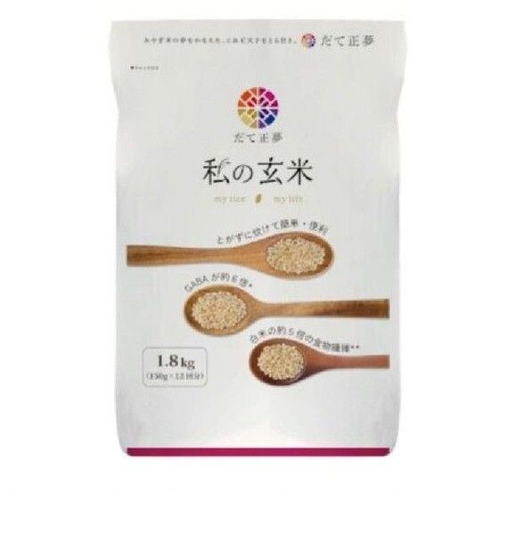 玄米 宮城県産 だて正夢「私の玄米」1.8㎏