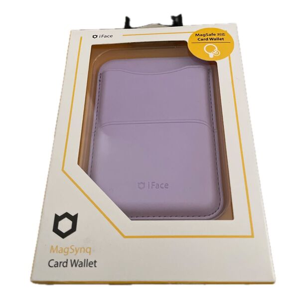 Hamee MagSafe対応 カードウォレット IFACE MAGSYNQ (ペールライラック) 41-968895