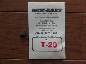 DEM-BART Checkering Tool T-20 CUTTER