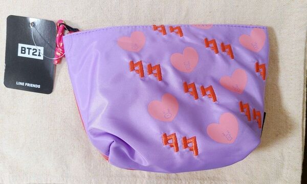 【新品未使用】BT21 bt21 TATA tata タタ カタカナ ポーチ