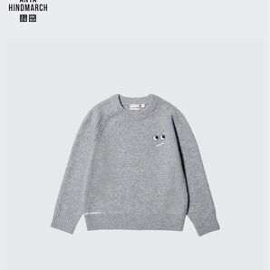 アニヤハインドマーチ ユニクロ UNIQLO セーター 150 グレー 新品未使用 ニットセーター