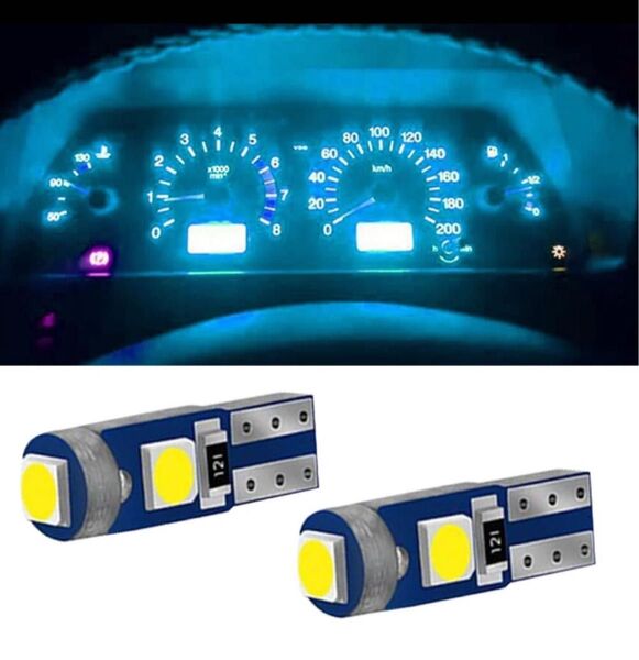 LED T5 3030SMD 3連 アイスブルー 2個
