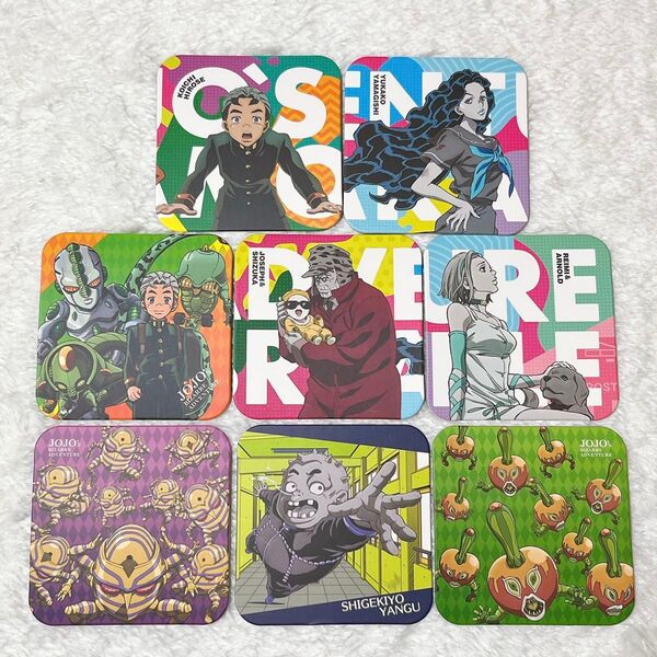 ジョジョの奇妙な冒険 スクエアコースター 8種セット