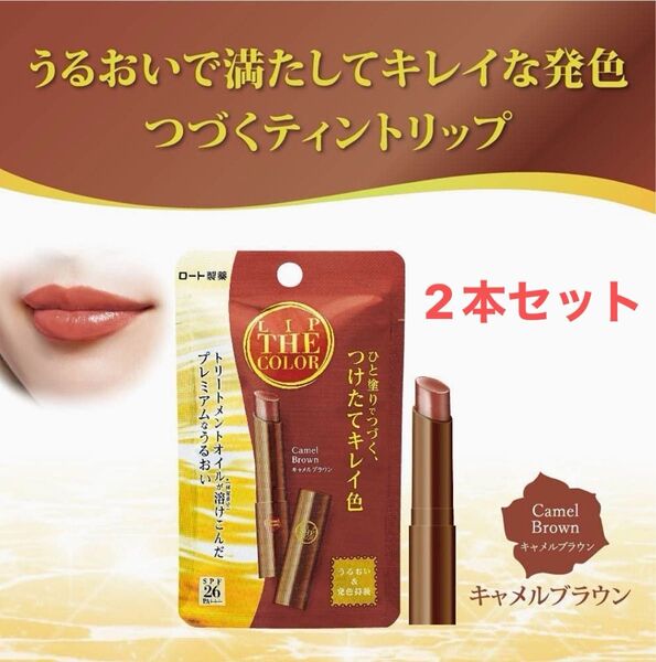 LIP THE COLOR キャメルブラウン2本セット