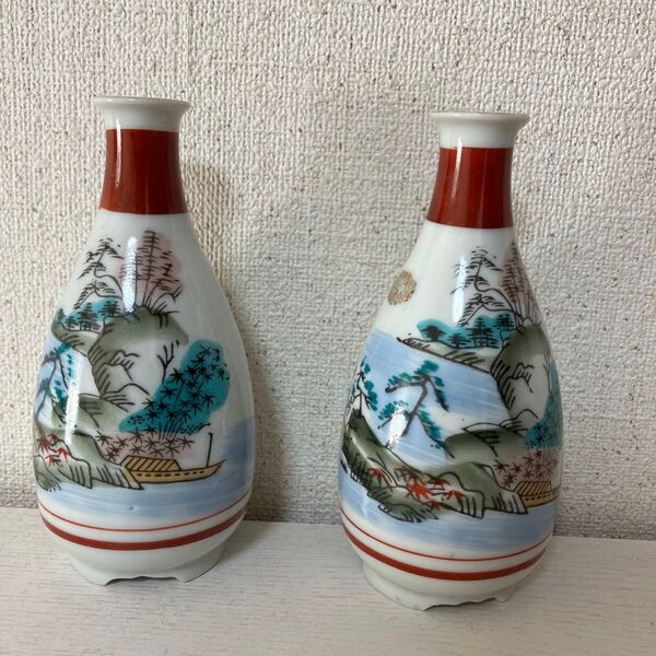 【九谷焼】 徳利2点セット 酒器 アンティーク