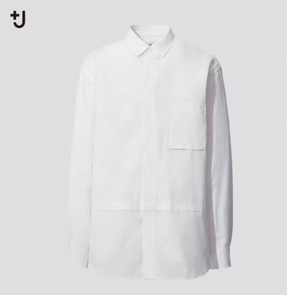 UNIQLO +Jスーピマコットンオーバーサイズシャツ Mサイズ