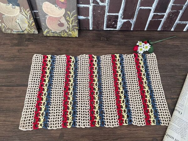 ハンドメイド レース編み ドイリー