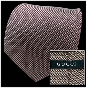 GUCCI ブラウン系 チェック柄 ネクタイ新品未使用