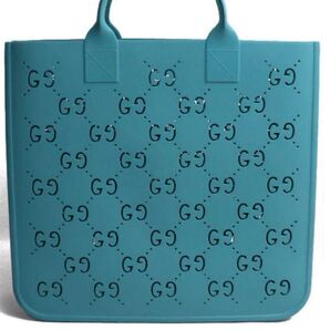 【新品未使用】GUCCI GG トートバッグ ライトブルー ユニセックス