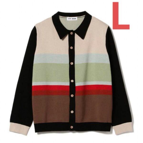 TTT MSW Border Knit Cardigan L