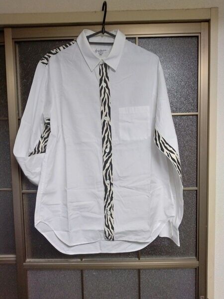 Yohji Yamamoto POUR HOMME/Partly Zebra Patterned Dress Shirt(^^ゞ