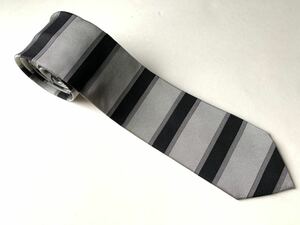 [ beautiful goods ]N.HOOLYWOOD Mr. Hollywood necktie silver silver black black border thin narrow tie 