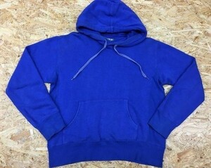 UNITED ARROWS Rhythm of life United Arrows M men's sweat Parker plain kangaroo pocket pull over long sleeve blue blue 