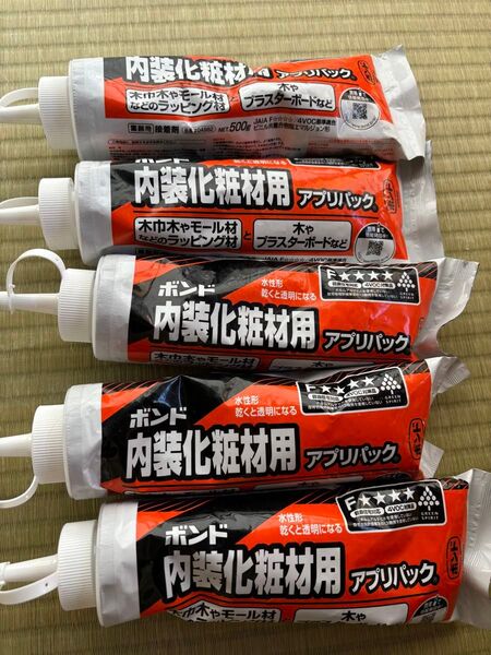 コニシ - ボンド 内装化粧材用 アプリパック(500g) 5個セット
