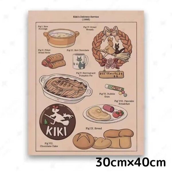 ジブリ飯 キャンバスポスター 魔女の宅急便