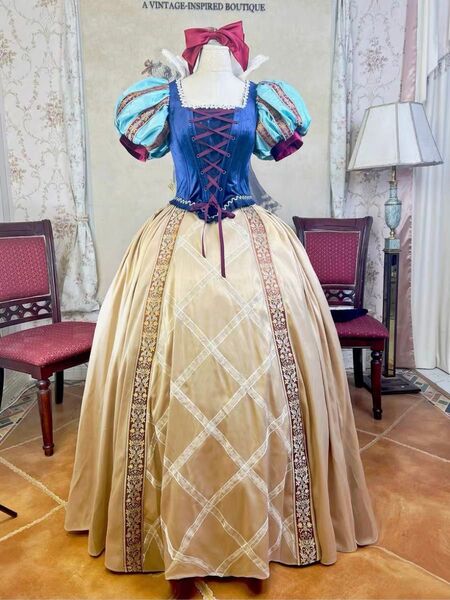 ディズニー 白雪姫 ドレス コスプレ衣装 Dハロ カラードレス ウエディングドレス 結婚式 ドレス ブライダル