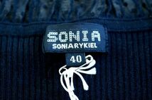 ○新品 SONIA RYKIEL ソニアリキエル 長袖 カットソー 40 水玉 ブラック J0175_画像5