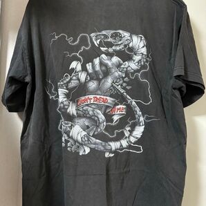 90s FLY BEANS フライビーンズ スネーク スカル Tシャツ 古着
