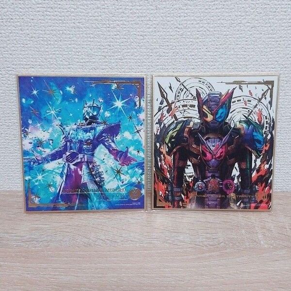 仮面ライダー 色紙ART 金色箔押し 2点セット!!