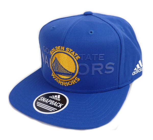 ADIDAS アディダス NBA Golden State Warriors ゴールデンステート ウォリアーズ スナップバックキャップ（ブルー）【並行輸入品】