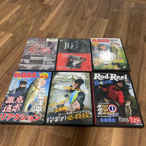 【希少品】バス釣りDVDセット 川村光大郎 金森隆志 村上晴彦 岡友成 高梨洋平 佐々一真