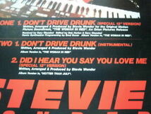 国内盤・レアホワイトプロモ！Stevie Wonder / Don't Drive Drunk (Special 12" Version) / Did I Hear You Say You Love Me / 1985_画像3