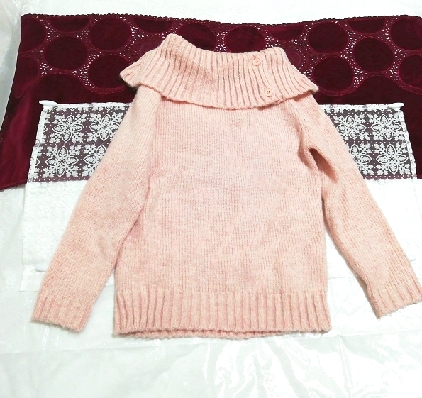 さくらピンクニットセーター Sakura pink knit sweater