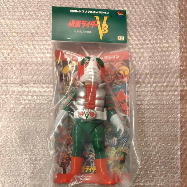 仮面ライダー ソフビ メディコムトイ 東映レトロソフビ V3 面取れ