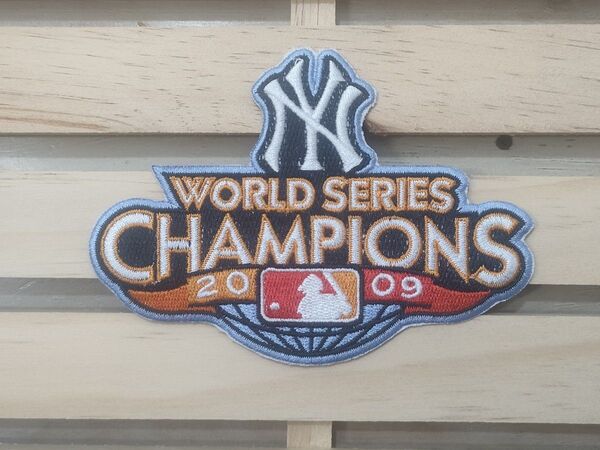 【MLB★PATCH】ニューヨークヤンキース★アイロンワッペン/パターンW<1枚>!<2009!ワールドャンピオン><松井秀喜>