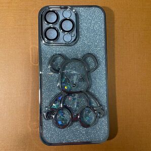 iphone14proケース、カウズ(kaws)液体流砂、移動グリッター