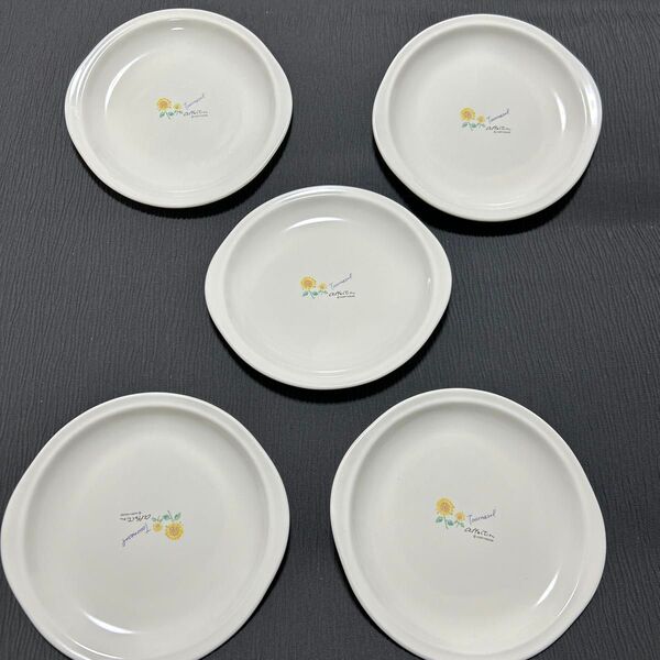◎ 新品 皿 affecTion Tournesol 食器 5枚 ひまわり 陶器 かわいい