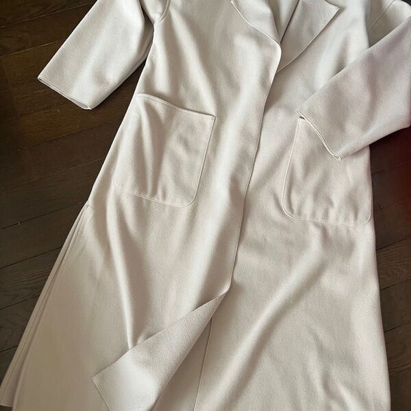 NICE CLAUP S ロングコート ベージュ