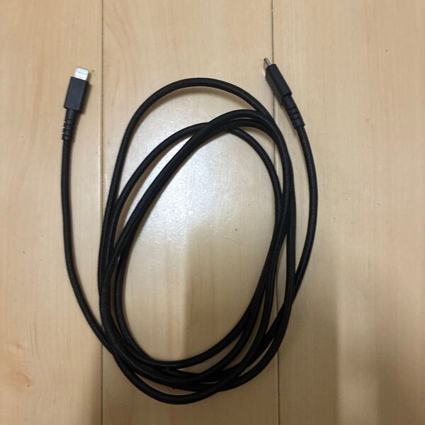 オウルテックUSB-C -ライトニング ブラック 2m