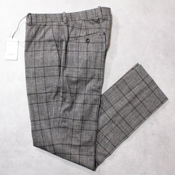 CIRCOLO 1901 ★新品4万円程度 チルコロ グレーチェック柄ストレッチジャージーパンツ 50